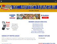 Tablet Screenshot of kcmetroleague.com